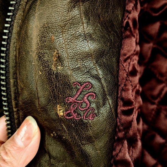 Vintage Levi's genuine leather jacket in cognac - Picture 6 of 8